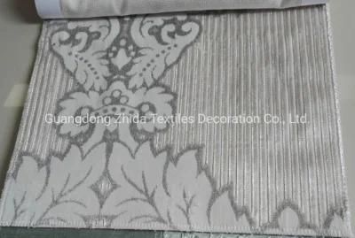 Hotel Textiles Grey Embossed Cut Velvet Terciopelo Upholstery Cushion Almohada Fabric