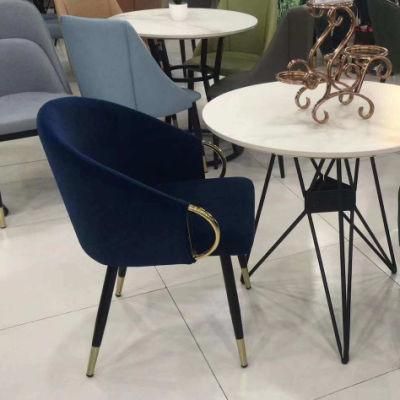 Wholesale Colorful Velvet Banquet Hotel Chair with Iron Plated Legs