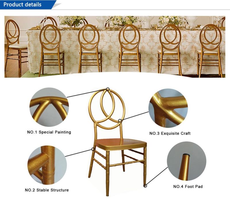 New Style Metal Aluminum Phoenix Banquet Chair