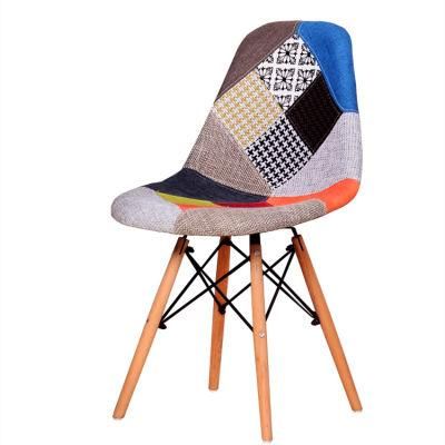 China Factory Italian Modern Restaurant Cafe Fabric Upholstered Chair for Dining