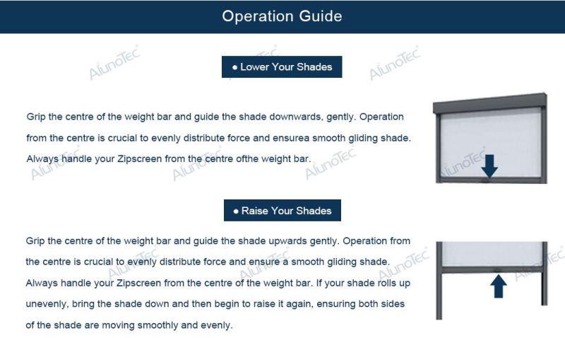 Waterproof Sun Shading Zip Screen External Shades Shutters Vertical Curtains Outdoor Blinds for Outdoor Living