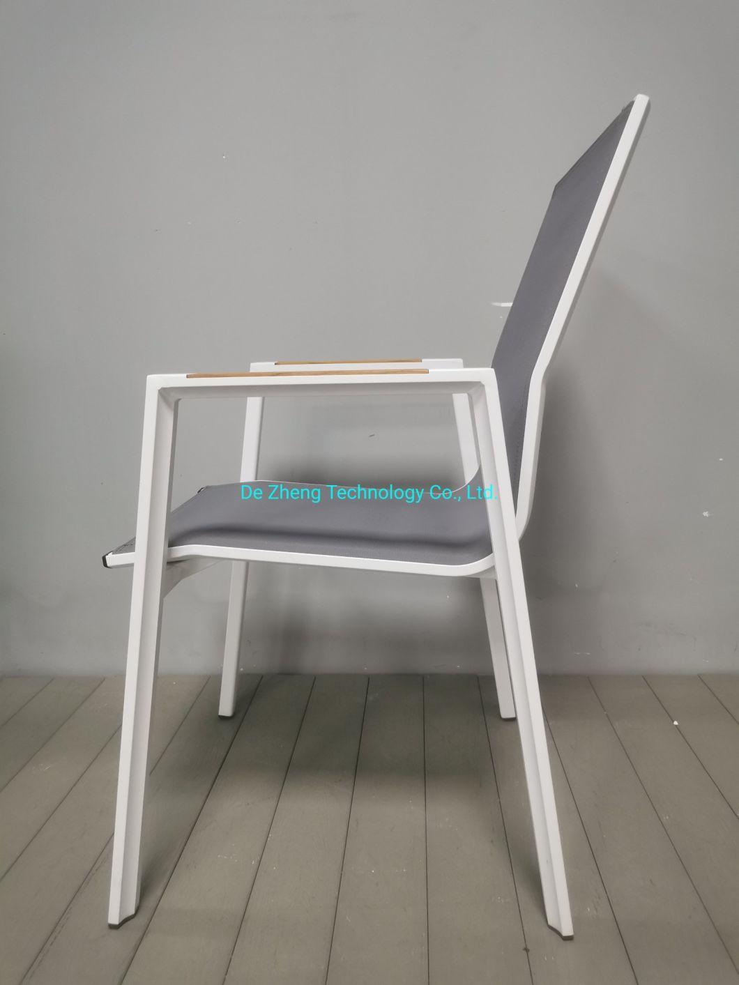 Rattan Bistro Chair French Rust-Proof Aluminum Modern Furniture Wholesale Cafe Poolside Bistro Mesh Chair