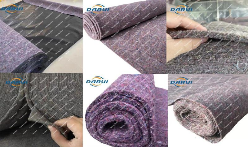Grey Nonwoven Cotton Felt Fabric Protecting Floor