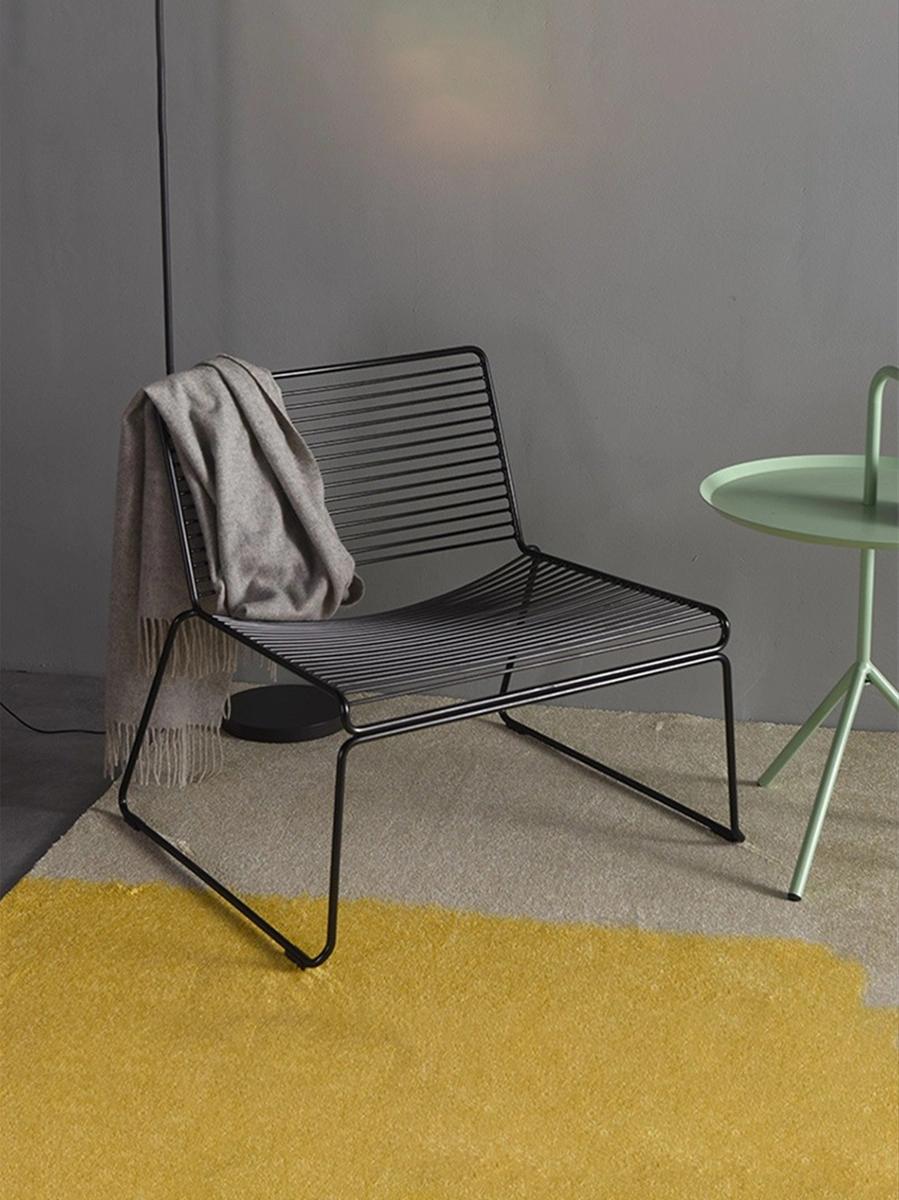 Nordic Coffee Furniture Metal Dining Chair with Backrest