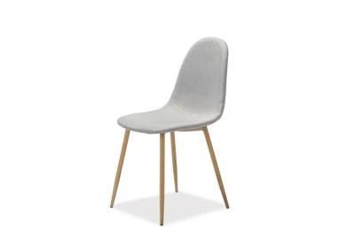 Modern Home Restaurant Dining Room Furniture Fabric Steel Dining Chair