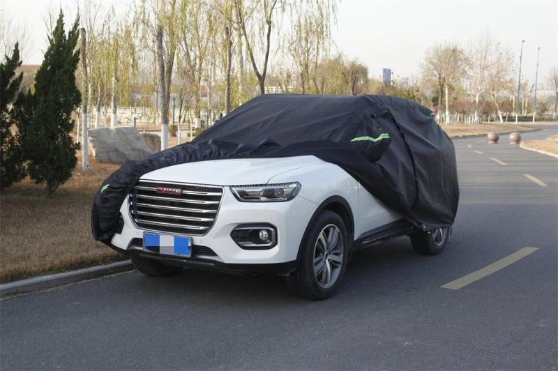 Oxford Fabric Car Cover Waterproof All Weather in Silver Color