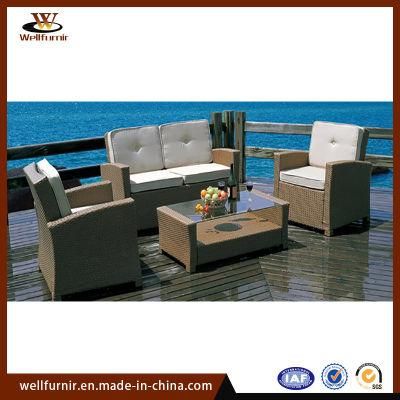 Wholesale Garden Home Outdoor Furniture PE Rattan Table Chair (WFD-02)