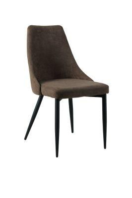Living Room Bedroom Banquet Furniture Metal Legs Fabric Upholstered Restaurant Dining Chairs