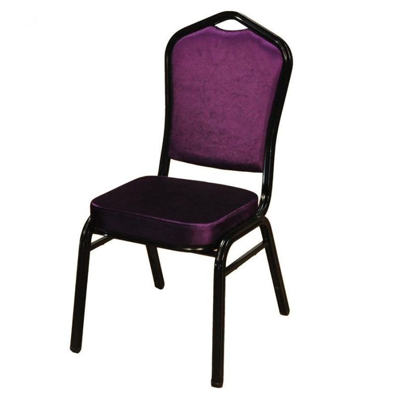 Modern Customzied Hall Stackable Metal Fabric Banquet Chairs for Weeding