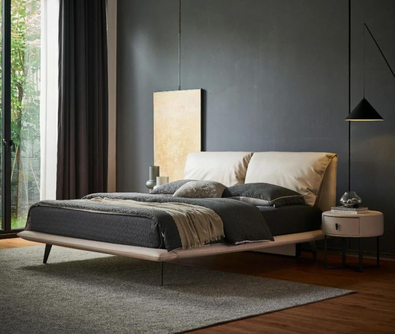 European Modern Bedroom Home Furniture Bed Set King Size Bed Single Bed a-GF013