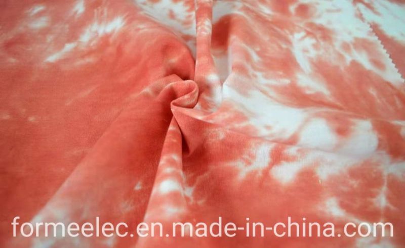 Spring Clothes Fabrics Summer Garment Fabric 20s 140g Tie-Dyed Poplin Shirt Hoody Cotton Fabric