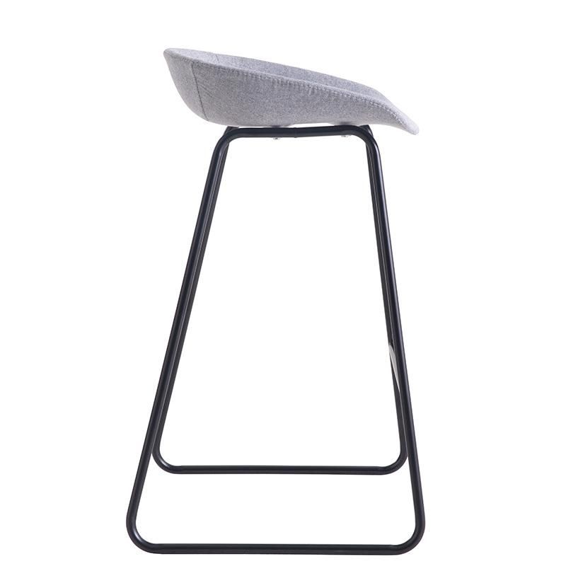 Hot Sale Metal Chair Comfortable Fabric Dining Chair Coffee Chair Fabric Wholesale Metal Legs Popular Dining Chairs