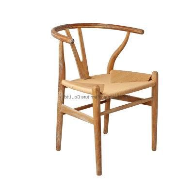 Hot Selling Wishbone Wood Home Rattan Garden Furniture Dining Chair (ZG16-012)