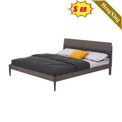China Wholesale Modern Home Hotel Bedroom Furniture Set MDF Wooden King Queen Bed Wall Sofa Double Bed (UL-22NR61575)