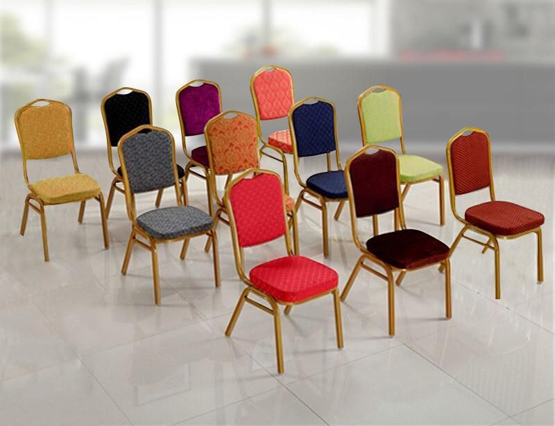 High Quality Ergonomic Armless Dining Fabric Foldable Wedding Church Chair