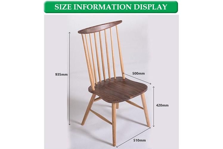 Furniture Modern Furniture Chair Home Furniture Wooden Furniture High Quality Contemporary Solid Oak Wood Design High Back Windsor Dining Room Chair