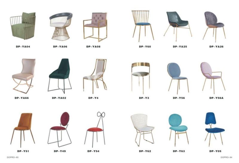 Popular Design Bar Chair Gold Stainless Steel Leg Fabric Seat