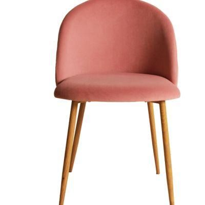 Modern Design Wholesale Classic Button Chair Parsons Chair Velvet Fabric Tufted Back Wooden Upholstery Dining Chair