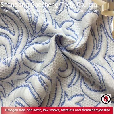 Hot Sale Flame Retardent Knitted Jacquard Yarn Dyed Fabrics for Mattress