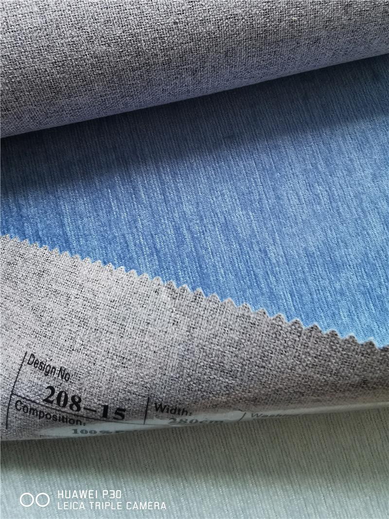 for Curtain Blackout Fabric 100% Polyester Linen Look 280cm Width Customised Woven Plain Customized Color Sofa, Home Textile