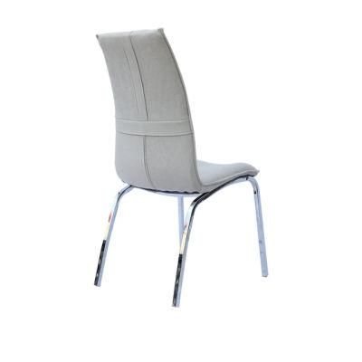 Factory Industrial Wholesale Modern Hotel Wedding Party Event Antique Fabric Chromed Steel Restaurant Banquet Dining Room Chair