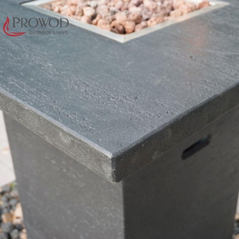 Outdoor Cast Cement Propanetable, Warmer Appliance Table