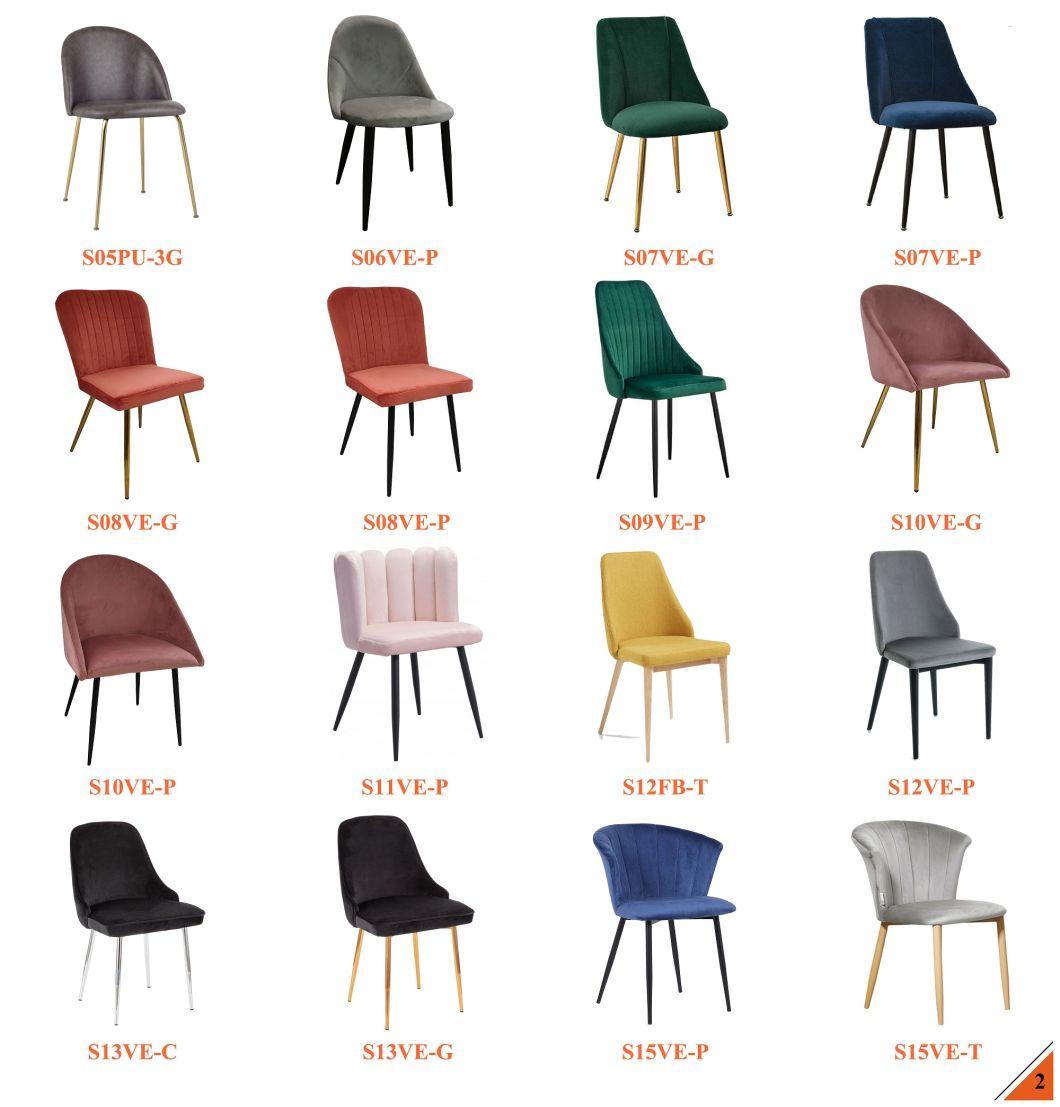 Nordic Dining Chair Colorful Beauty Salon Chair Hotel Leisure Chair Flexible Back Chair