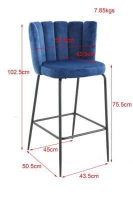 Modern Design Velvet Dining Bar Chairs for Dining Room Furniture