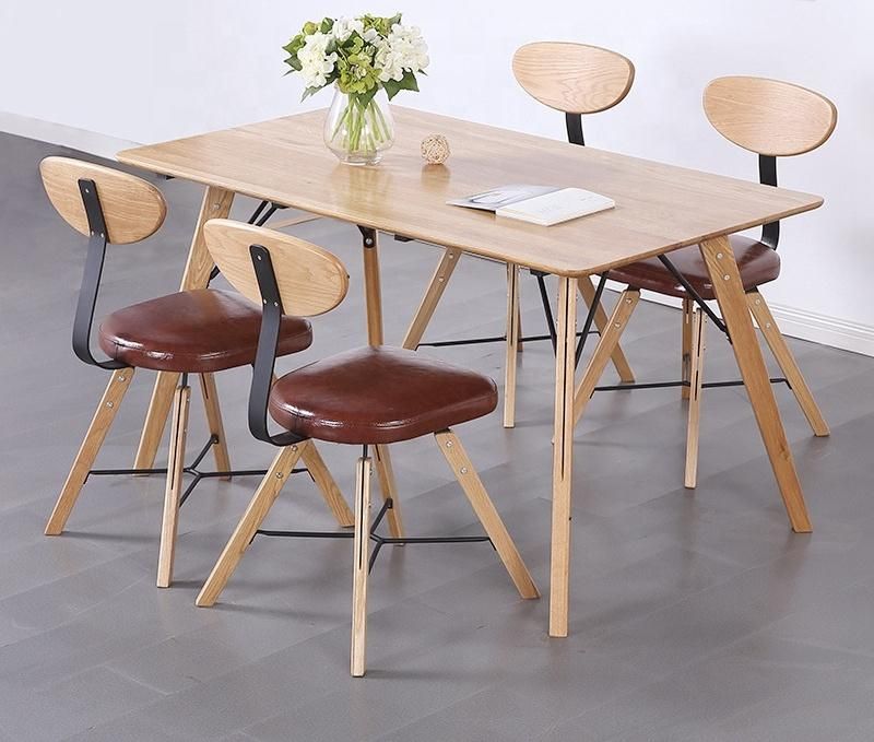 Furniture Modern Furniture Table Home Furniture Wooden Furniture Dining Room Furniture Modern Luxury Dinner Room Table Wood Set 6 Chairs for Dinner