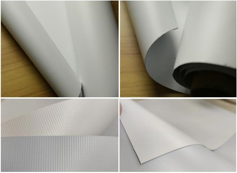Fire Resistance Fiberglass PVC Roller Blinds Material Sunscreen Blockout Blind
