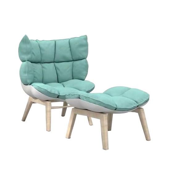 Modern Style Luxury Living Room Chaise Lounge Chair with Ottoman