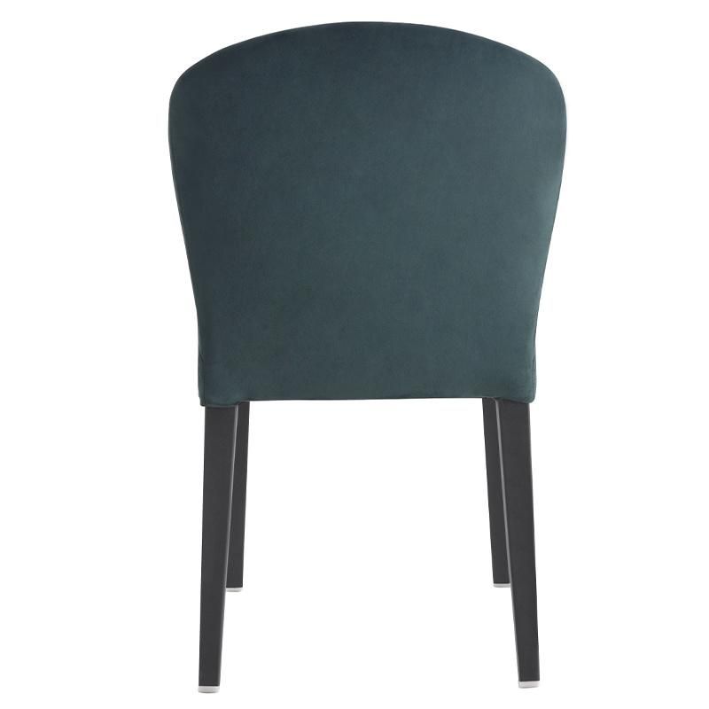 Wholesale Cheap Price Home Furniture Powder Coated Metal Legs Velvet Dining Room Chairs Design