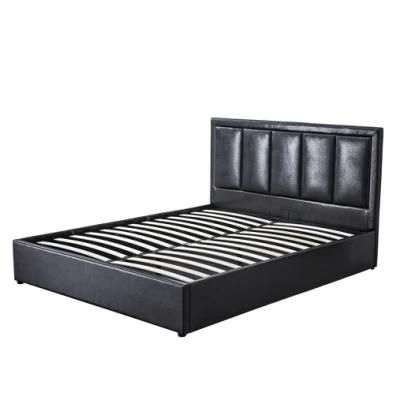 New Design Home Furniture Bedroom Modern King Size PU Leather Upholstered Bed