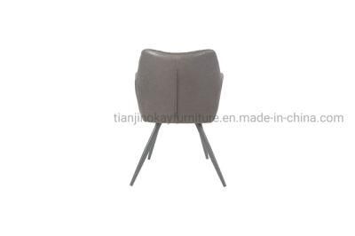 Molded Fabric Upholstered Dining Room Chair Restaurant Coffee Shop Dining Chairs with Metal Legs