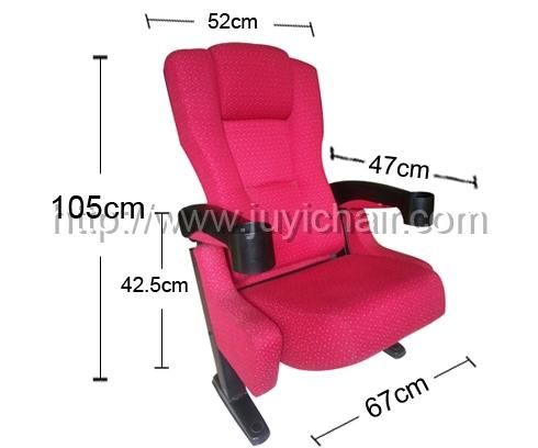 Jy-614 Folding Cover Fabric Church Interlocking Stacking Theater Chair