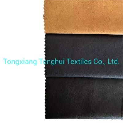 100% Polyester Leather Copy Fabric Design for Furniture Material