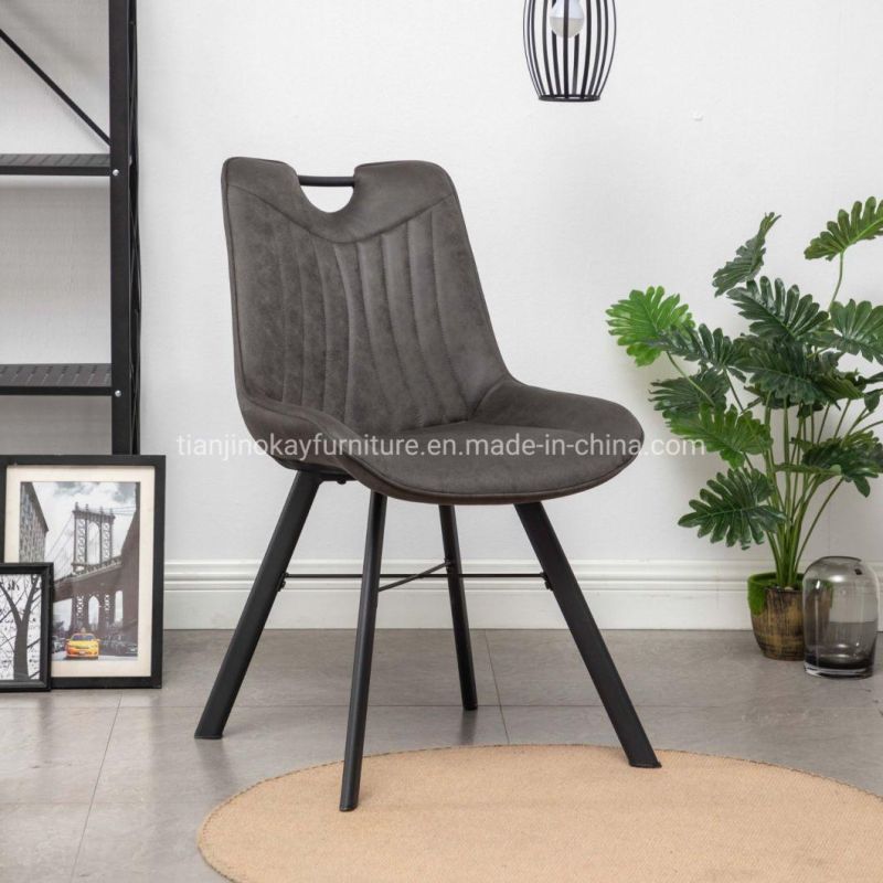 Wholesale Design Dining Room Furniture Nordic Velvet Modern Luxury Dining Chairs with Metal Legs Black Gold