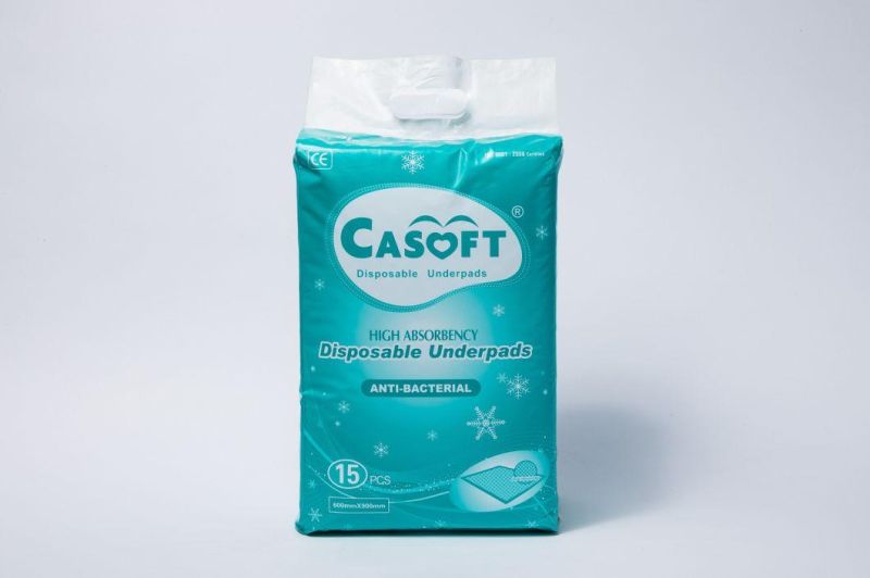 Wholesale Disposable Super Absorbent Hygiene Underpad Sheet Blue Bed Under Pad Manufacturer