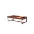 Furniture Low Square Factory Hot Sale Modern Walnut Solid Wood Home Furniture Living Room Modern Tea Coffee Table