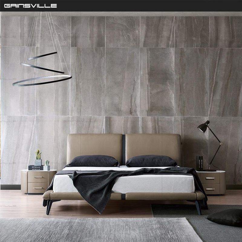 Gainsville Modern Bedroom Sets Genuine Leather Bedroom Furniture Wall Bed for Home Furniture