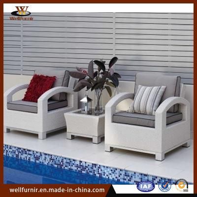 Outdoor Furniture Rattan Furniture Garden Leisure Chaise Sofa Set (WF-138)