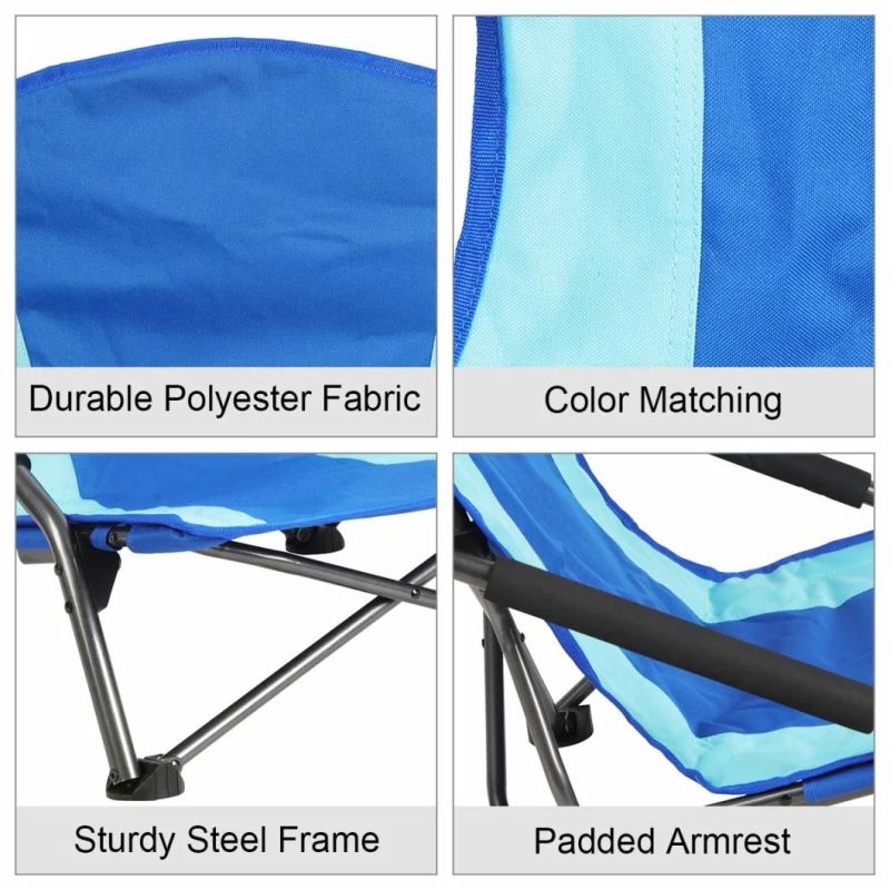 Portal Low Beach Camp Chair Folding Compact Picnic Concert Festival Chair with Carry Bag