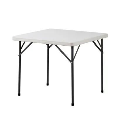 Multifunctional Stainless Steel Leg Folding Table Modern Dining Tables Metal Frame Dining Table Sets