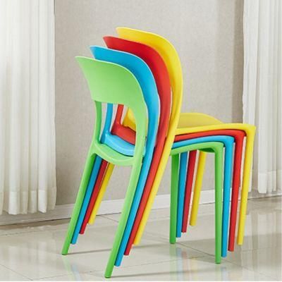 Italian Design Nordic Colorful Stacking Durable Plastic Restaurant Resin Dining Chair for Outdoor