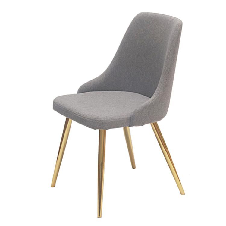 High Quality Hot Sale Modern Dining Room Furniture Nordic Fabric Dining Chairs Stacking Dining Room Chair Wholesale