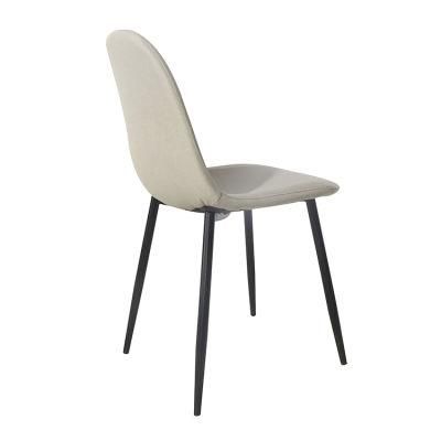 Wholesale Market Modern European Style Hotel Dining Chair Iron Leg Velvet Dining Chair