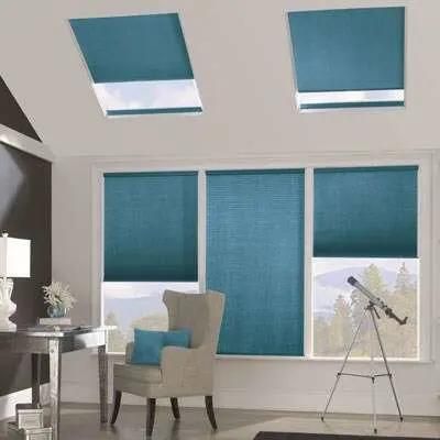 Electric Window Blinds System Cordless Automatic Motorized Roll up Blinds Cellular Shade Fabric