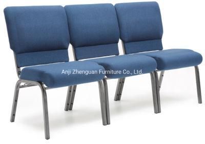 Professional Manufacturer of 20.50 inch Ganging Church Chairs with Bookrack (ZG13-001)