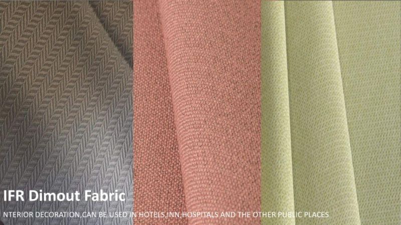 Inherently Flame Retardant Polyester Upholstery Sofa Curtain Fabrics for Furniture Textile