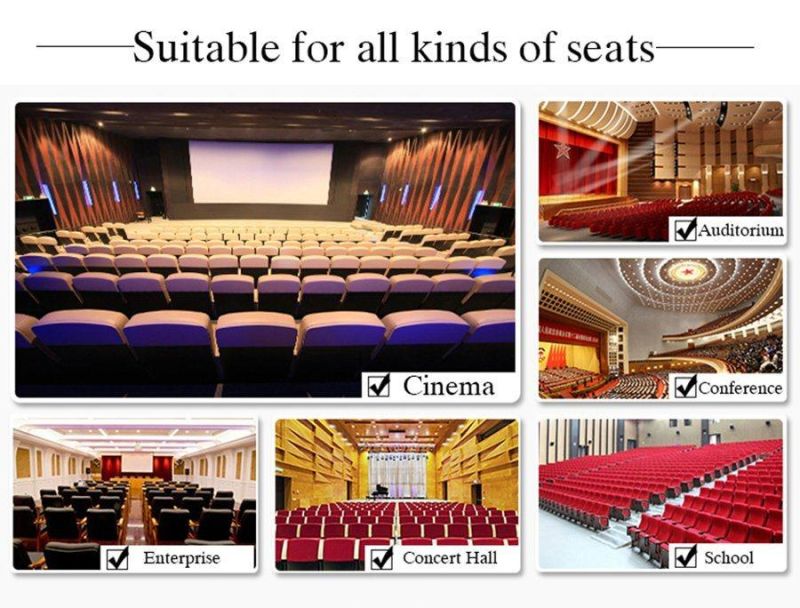 Concert Hall Chair Multi-Functional Seat Church Public Chairs Auditorium Chair with Writing Pad Jy-606s
